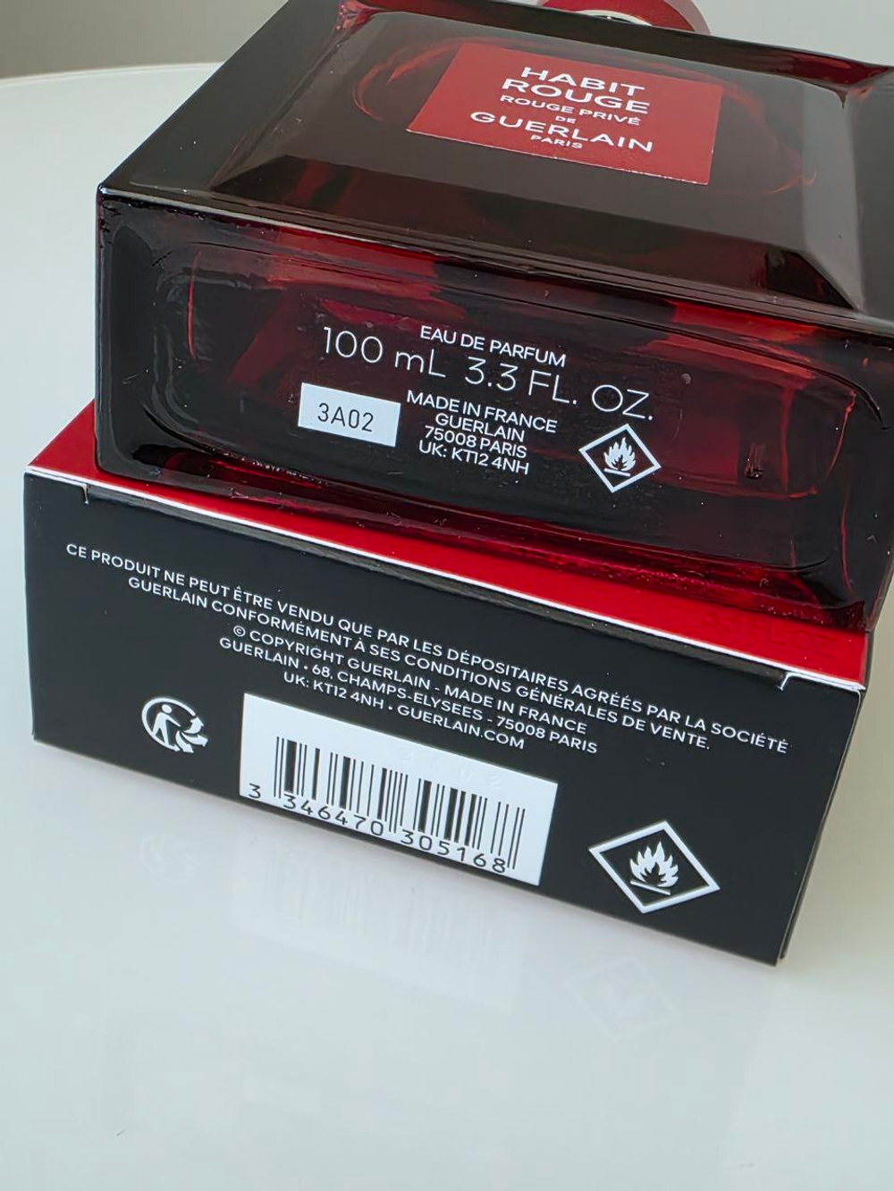 Guerlain Habit Rouge Rouge Privé, 100 ml (для мужчин)