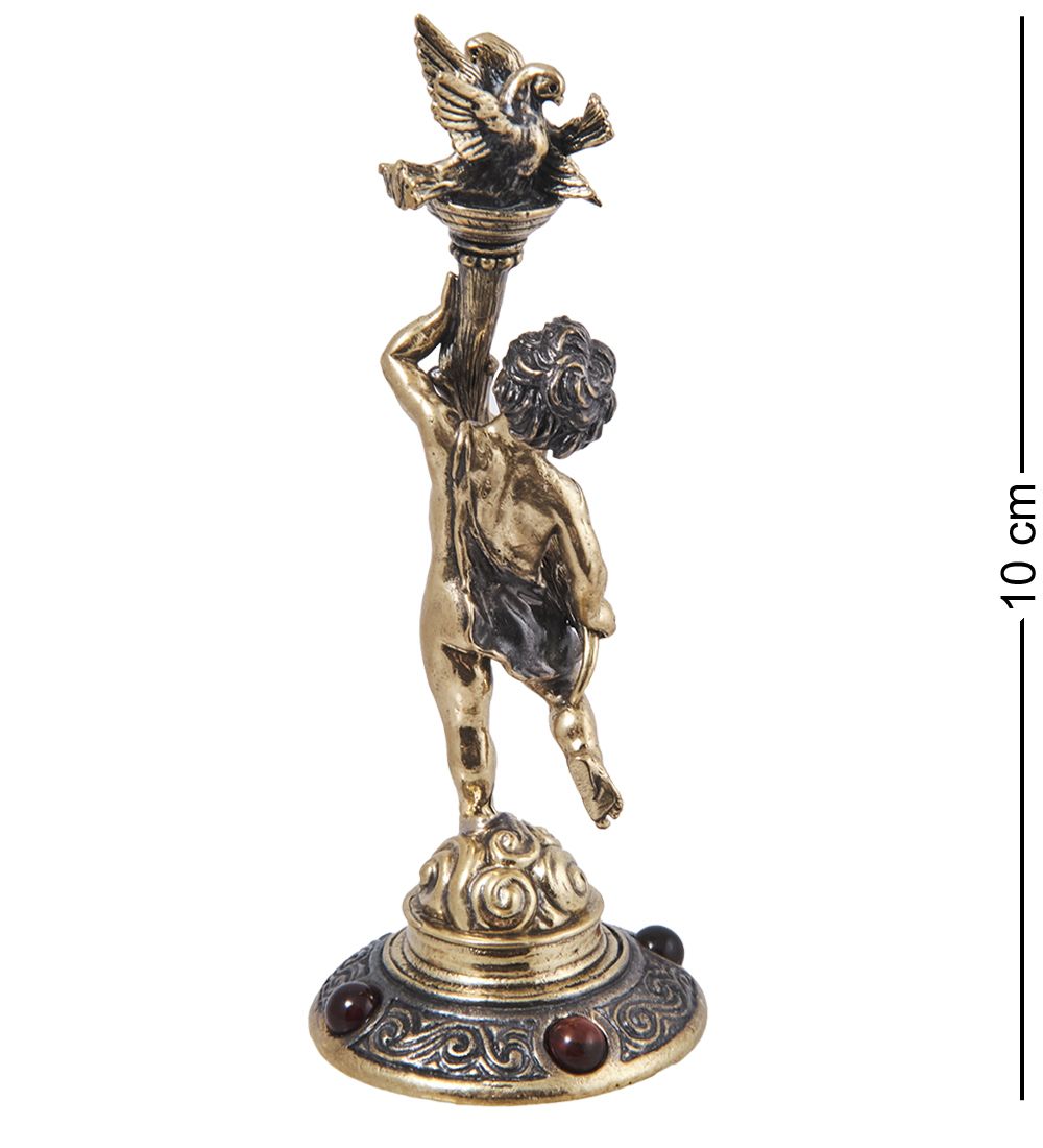 Народные промыслы AM-4041 Фигурка «Амурчик Вдохновение» (латунь, янтарь)