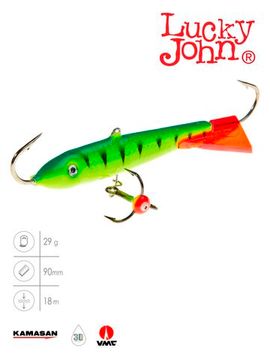 Балансир Lucky John CLASSIC 9 с тр. 85мм/36RT блистер