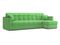 Диван угловой с оттоманкой Неаполь 1,8 - Velutto 31 зеленый/накладка венге