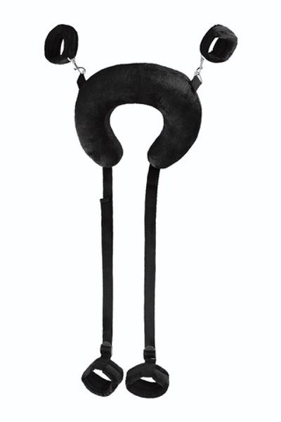 Фиксирующие стропы Anonymo с подушкой под шею (Цвет: черный)