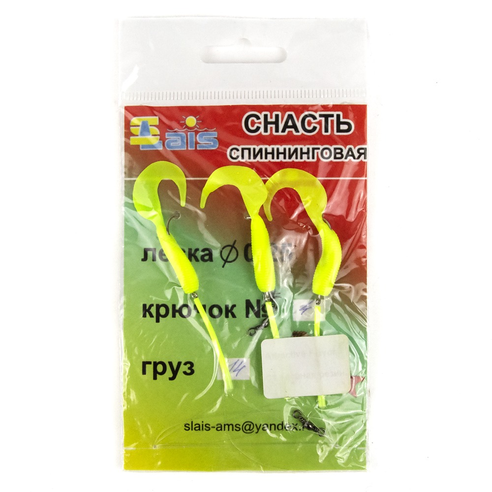Снасть окуневая (спиннинговая) 14гр, №4, d 0.25мм