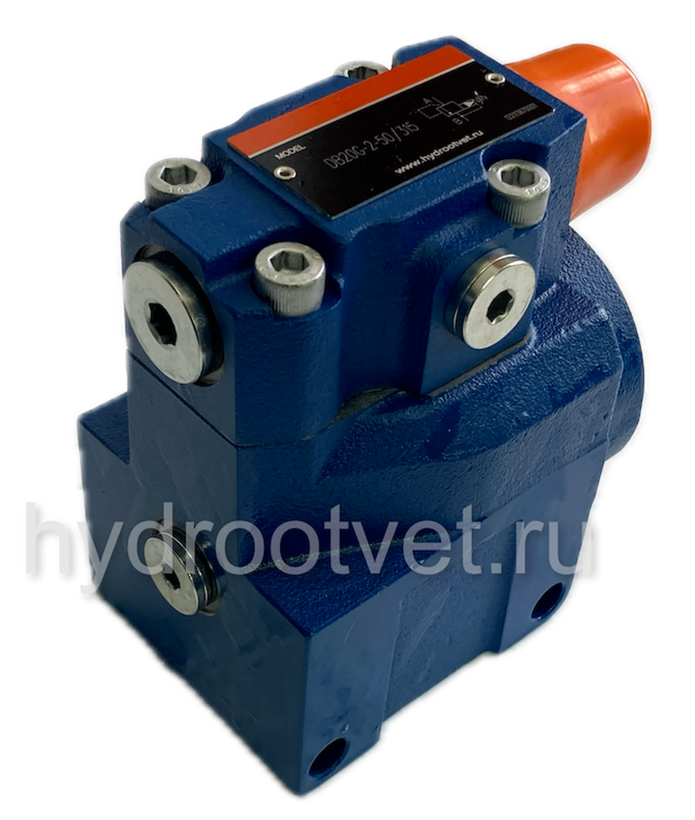 DB20G2-5X/50 - Предохранительный клапан Ду25 с давлением настройки до 50 бар, управление - X и Y - внутренние