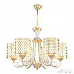 Подвесная люстра Arte Milano Florentia-3387 303387/6 Wh/Gd
