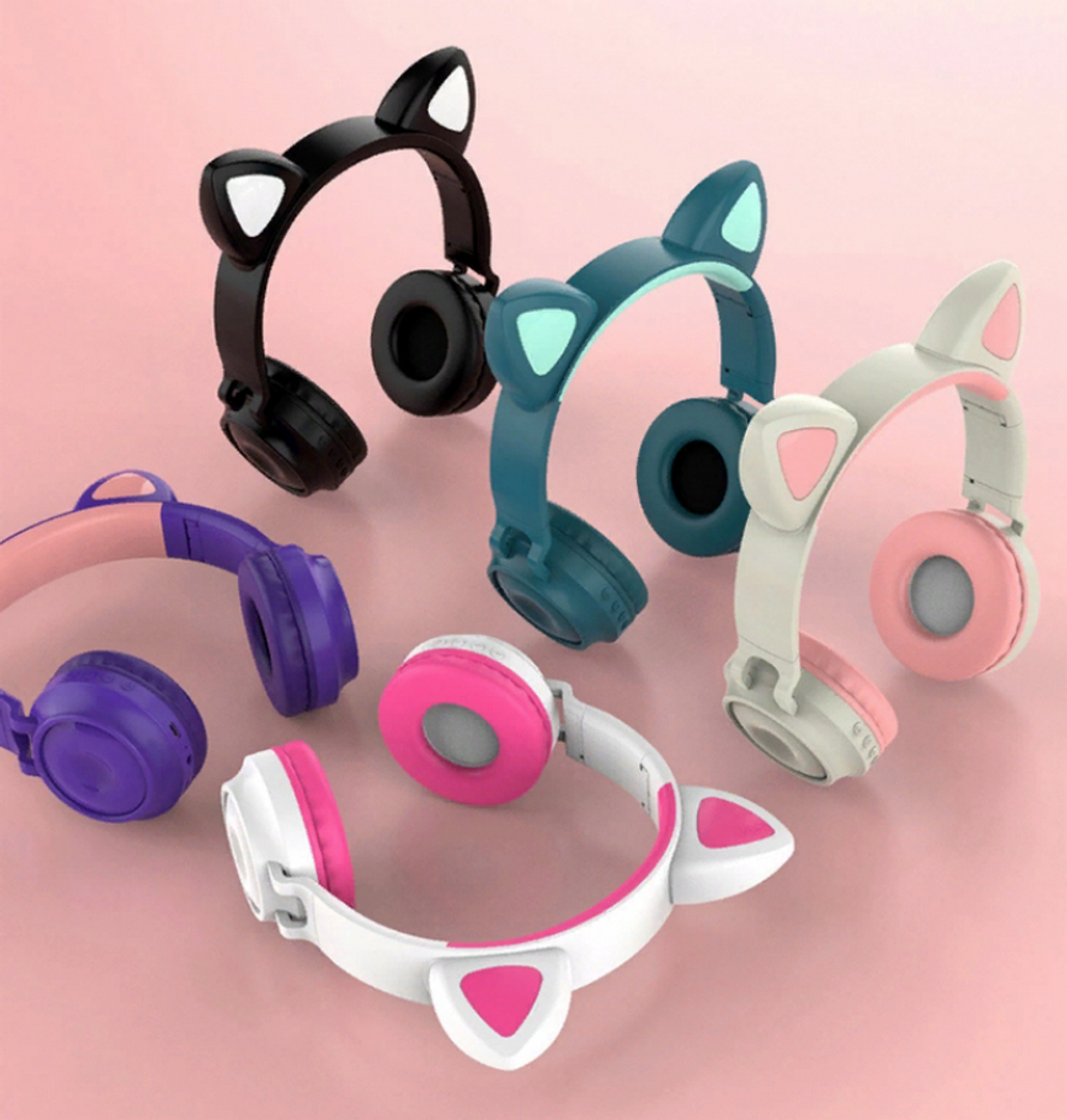 Полноразмерные Bluetooth наушники  Cat Ear ZW-028 (бирюзовый)