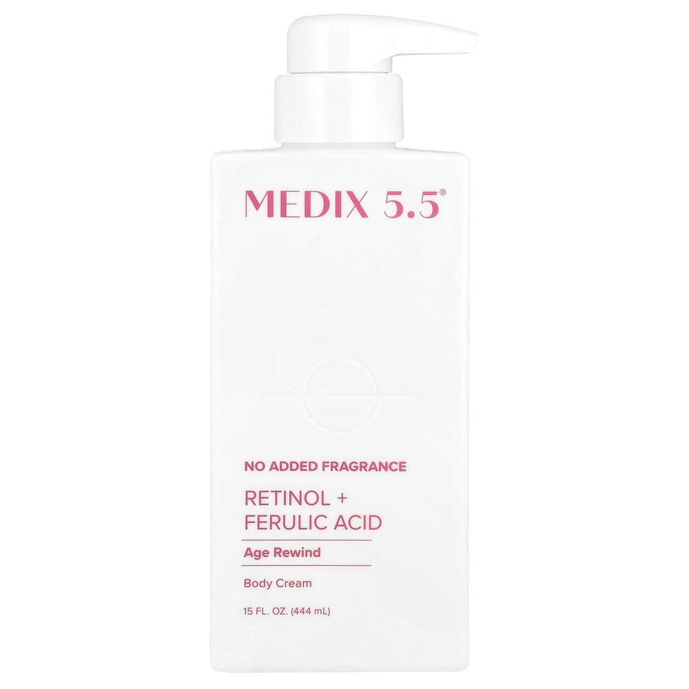 Medix 5.5, Крем для тела, Age Rewind, ретинол и феруловая кислота, 444 мл (15 жидк. Унций)