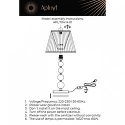 Настольная лампа декоративная Aployt Gaell APL.704.14.01