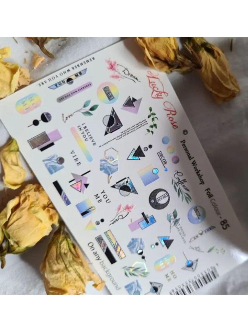 Набор слайдеры 2шт Lucky Rose. Foil 084, 085
