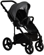 Детская коляска Indigo Lamar 2 в 1 La07 т.серая кожа