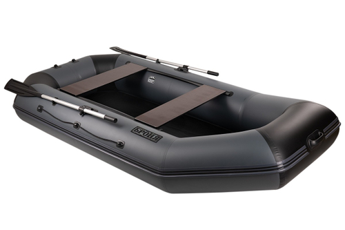 Броня-300 М серый-черный (лодка ПВХ с усилением)