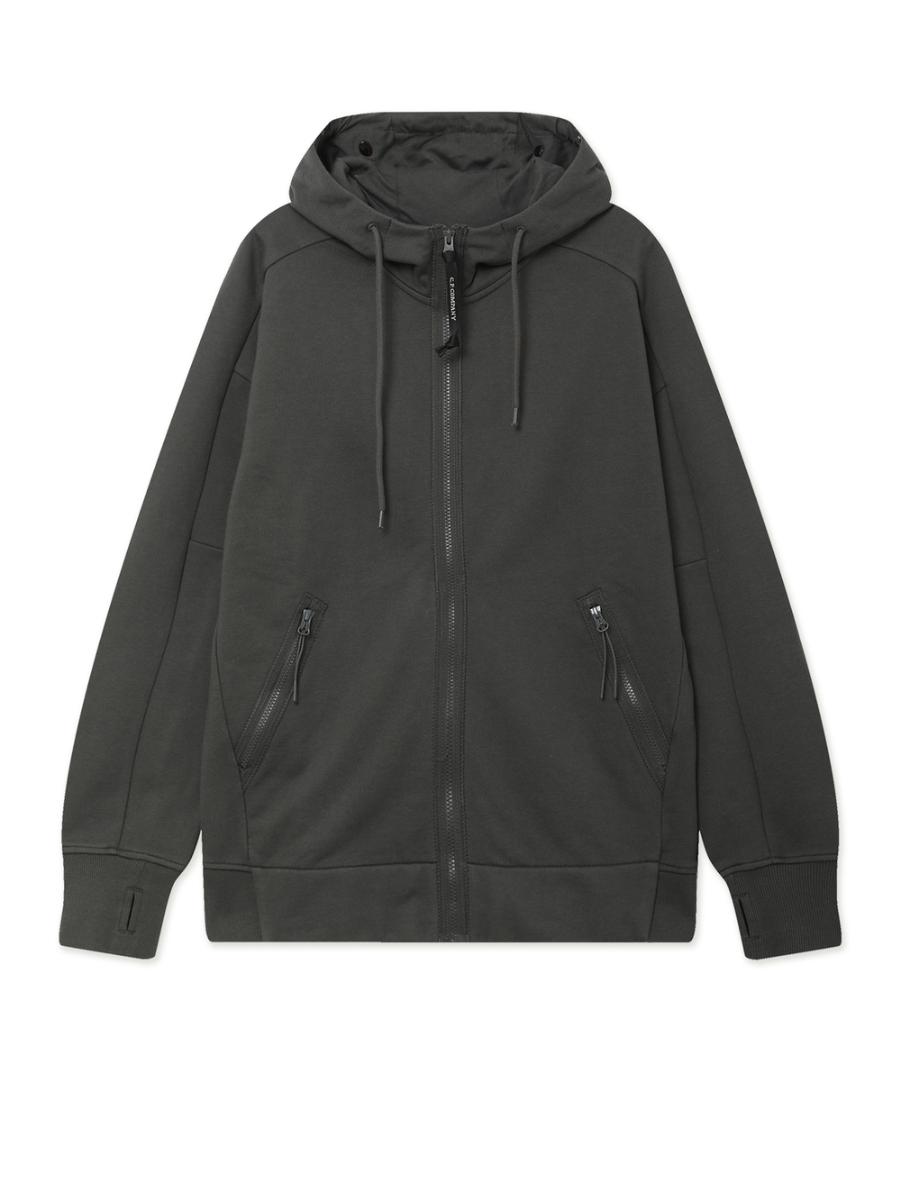 Толстовка С Капюшоном На Молнии Sweatshirts Hooded Open In Diagonal Raised Fleece