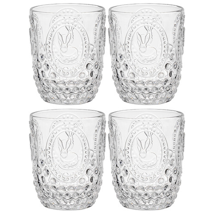 НАБОР СТАКАНОВ ДЛЯ ВОДЫ/СОКА "SUNDAY" 4ШТ/280 МЛ