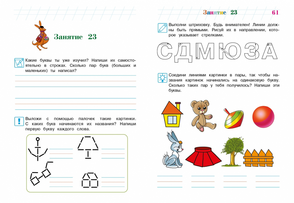 Пишу буквы: для детей 5-6 лет (новое оформление)