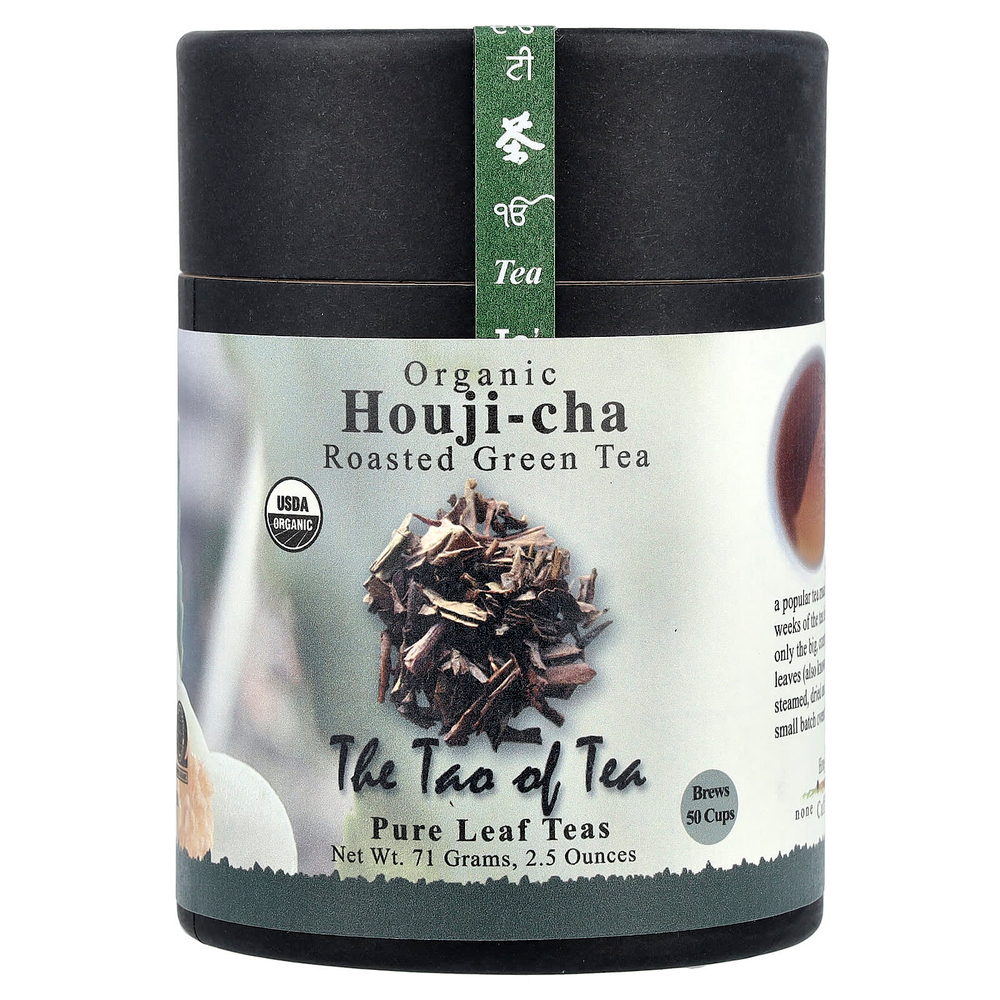 The Tao of Tea, Органический обжаренный зеленый чай, Houji-cha, 71 г (2,5 унции)