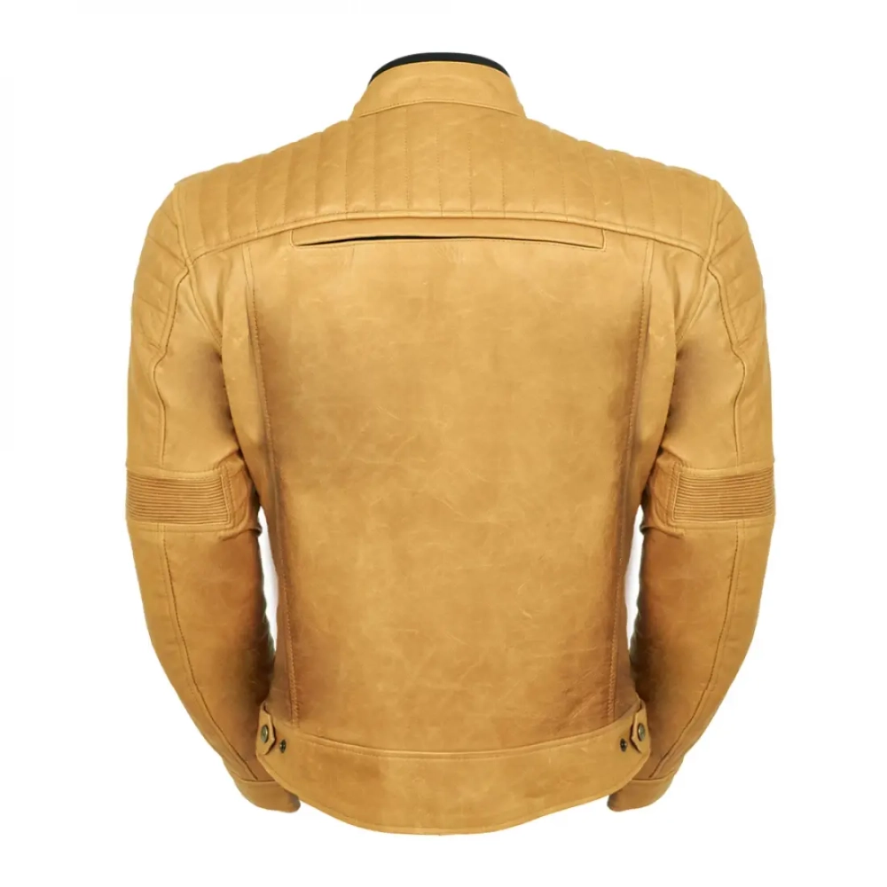 кожаная мотокуртка MCP CRISPY Yellow