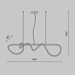 Подвесной светодиодный светильник Maytoni Tau MOD166PL-L30G3K