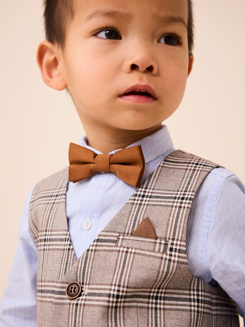 Комплект из четырех предметов для мальчика Next 633-724, Коричневый, Голубой