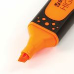 Текстовыделитель BRAUBERG "SUPER", ОРАНЖЕВЫЙ, прорезиненный корпус, линия 1-5 мм, 151741