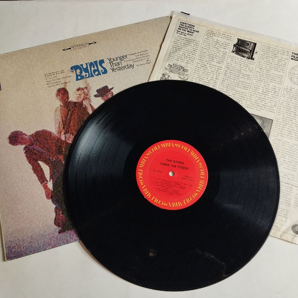 Винтажная виниловая пластинка LP The Byrds Younger Than Yesterday (USA 1974)