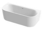 Ванна акриловая матовая 180х80 Cezares METAURO-INT-Wall-180-80-60-W-MATT