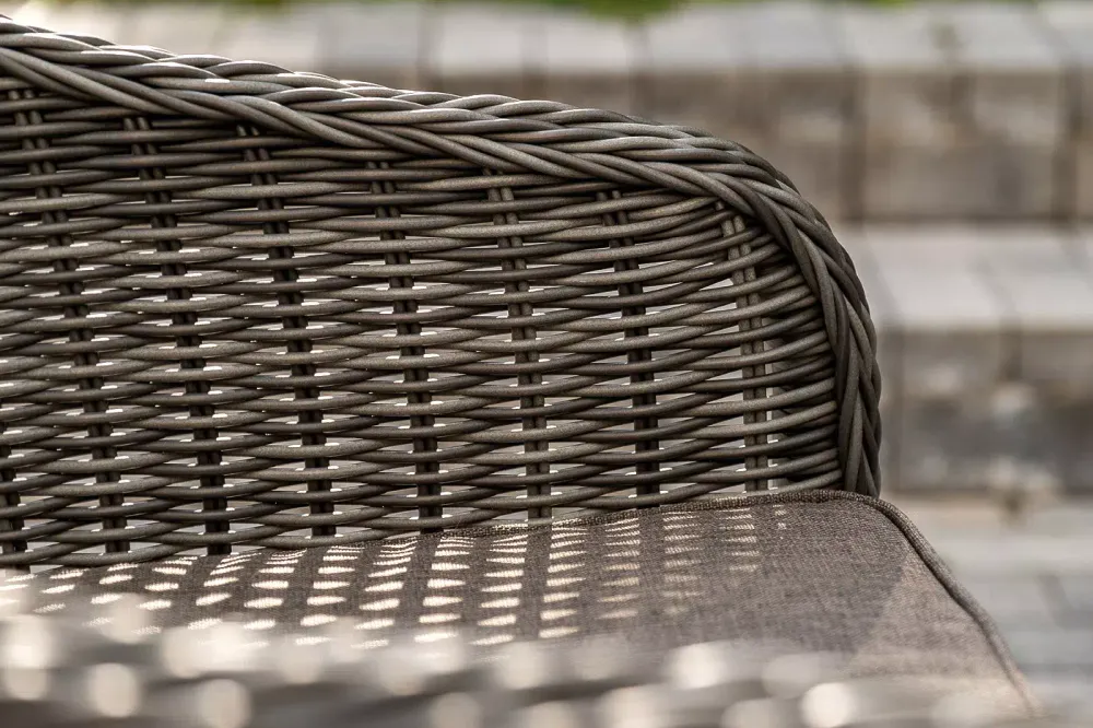 "Равенна" обеденная группа плетеная, цвет графит