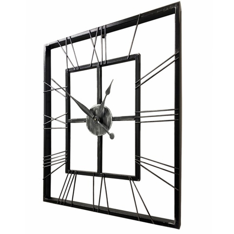 Настенные часы 07-114 с серебристой патиной 80х90см Династия