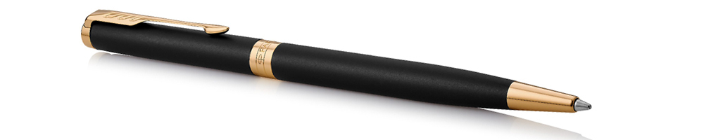 Parker Sonnet Core - Matte Black GT SLIM, шариковая ручка, M, BL