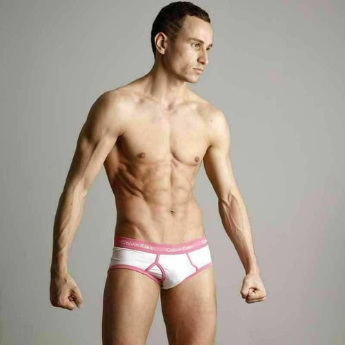 Мужские трусы брифы Calvin Klein 365 White Pink Brief