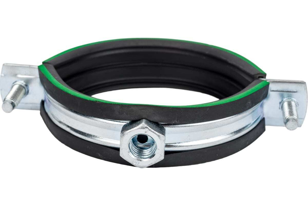 КОМПЛЕКТ/ХОМУТ САНТЕХ-Й MAYER СО ШПИЛЬКОЙ 10*100 И ДЮБЕЛЕМ Д/ТРУБ 2 1/2" (74-80) ГАЙКА М10