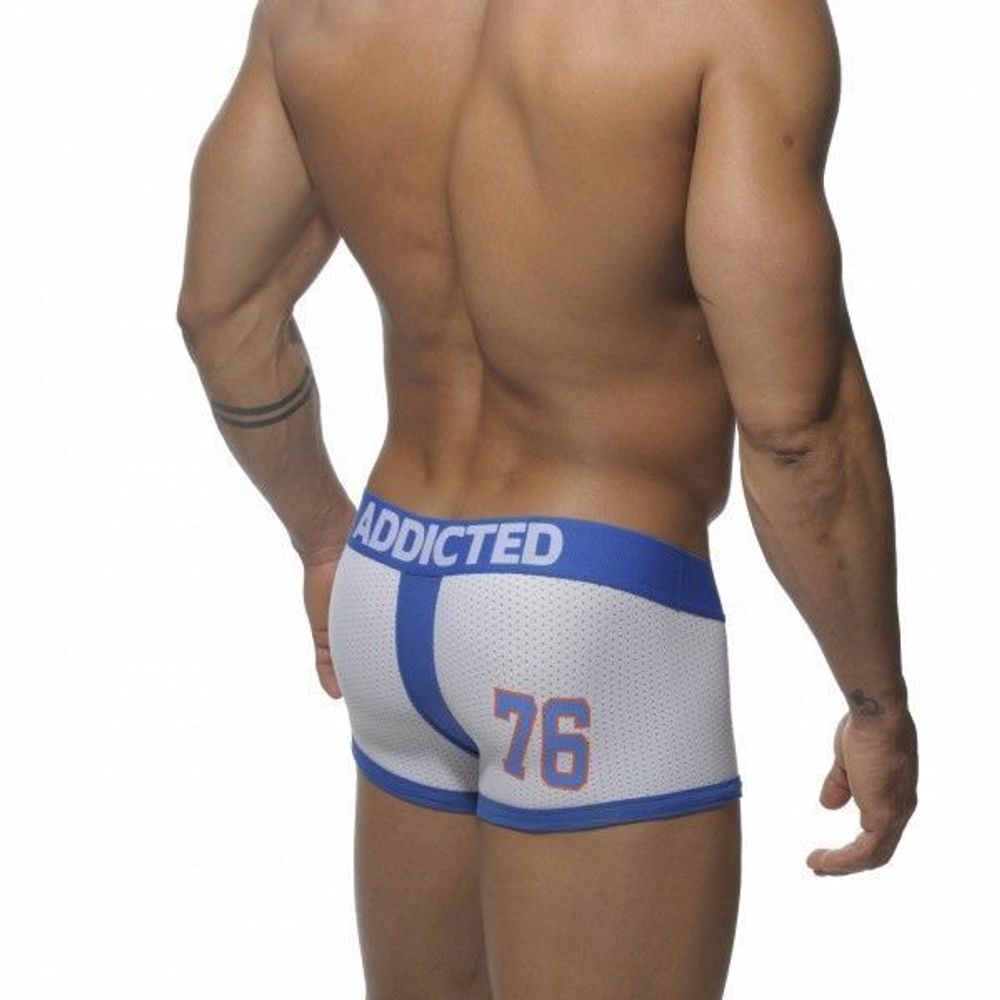 Мужские трусы хипсы белые в сетку  Addicted Mesh White Hip 76