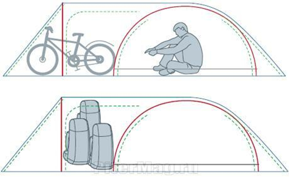 Палатка Alexika Tower 3 plus fib