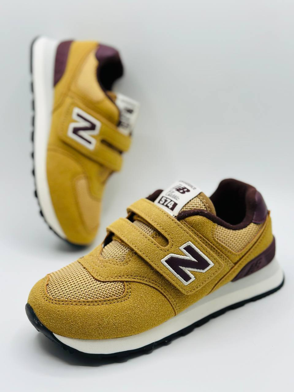 Детские кроссовки на липучке New Balance 574