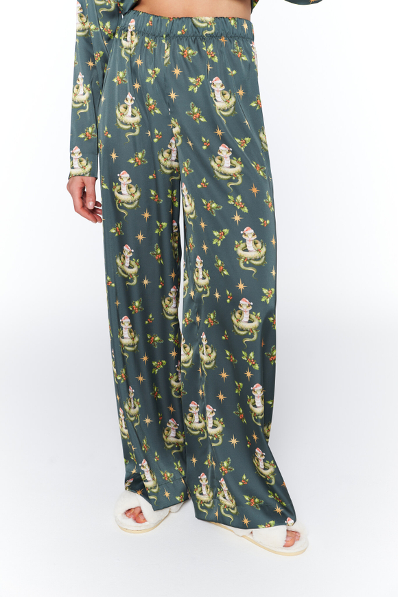 Шелковые брюки с змейками