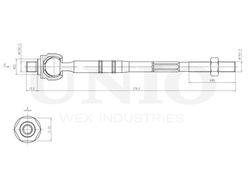 Тяга рулевая UNIO SSP-30078
