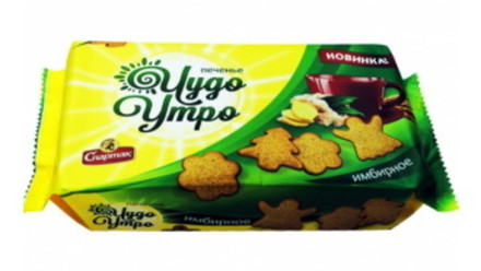 Печенье "Чудо-Утро" Имбирное 150г. Спартак
