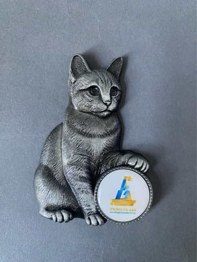 Магнит Кошка, 440 лет Тюмени
