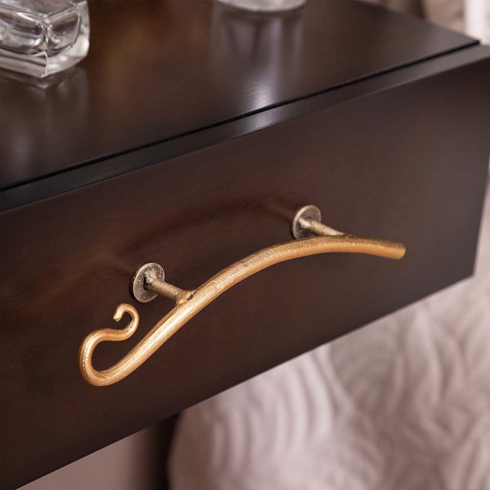 Тумба прикроватная Monstera Deliciosa (Монстера) подвесная Каштан