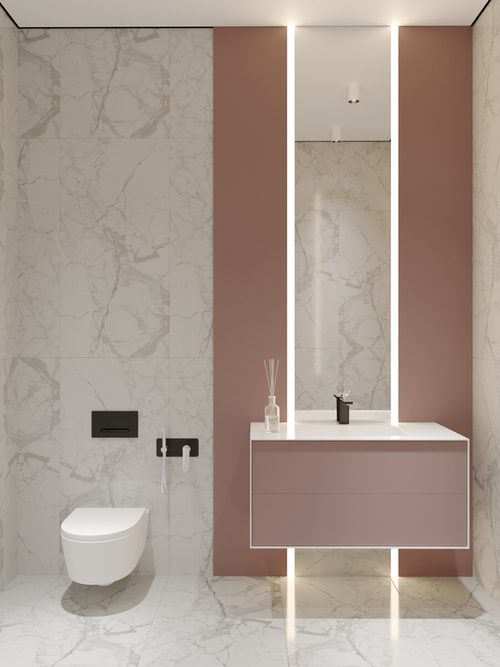 Armadi Art MINIMAL 100 Рифлёный Фасад лак(RAL)+ 6mm WHITE ACRILIC 2 ящика