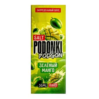 Жидкость PODONKI PODGON Salt 2% 30 ml - Зеленый манго
