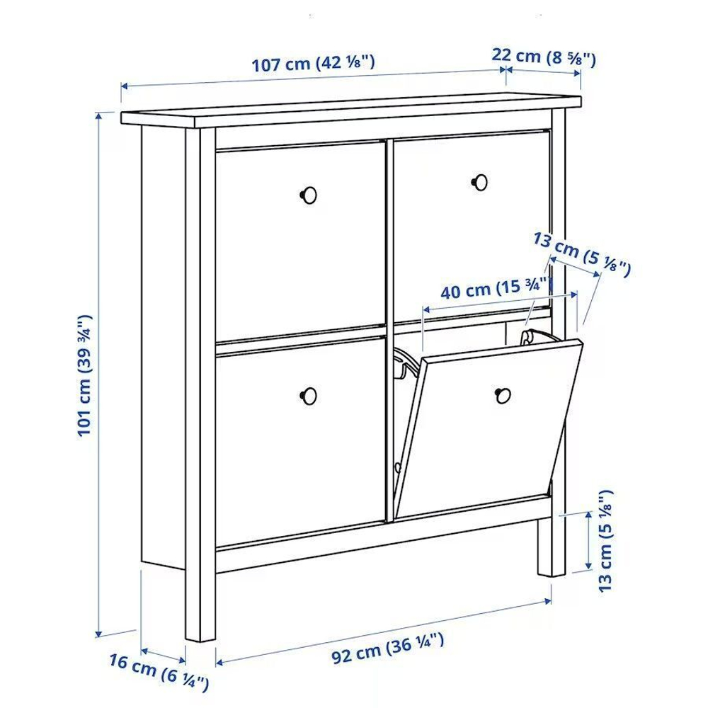 Тумба для обуви Кантри (Hemnes) 04