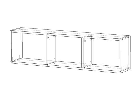 Стеллаж ПОРТО-1  131-345 /1100*300*200/