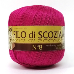 Пряжа Filo Di Scozia №8 50г, 340м, 100%мерсеризованный хлопок (цена за 1 шт)