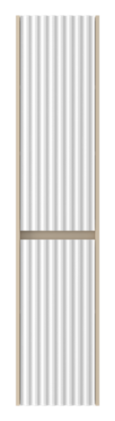 Шкаф - пенал Brevita Balaton 35 подвесной правый (белый, бежевый)