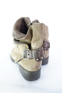 Ботинки брутальные визуально из кожи 40 размер