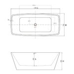 Ванна отдельностоящая EASY, 170х78, слив-перелив Click-Clack тип O, белая/хром, ST-EASY17075FO-BNCR