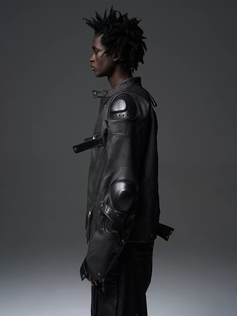 [FROM MOSCOW] Куртка BLIND x BLACK8 Armored Motorcycle Leather Jacket