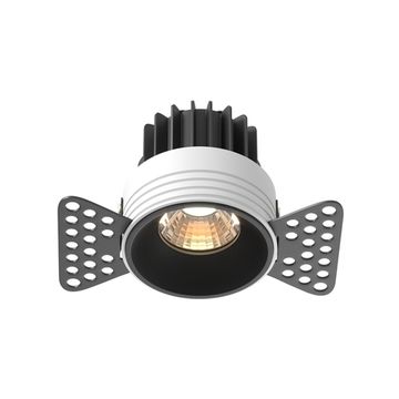 Встраиваемый светильник 7W 3000K 60° DL058-7W3K-TRS-B черный Round Downlight Мaytoni