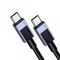 UGREEN L512 Black/Grey USB-C/USB-C 1m