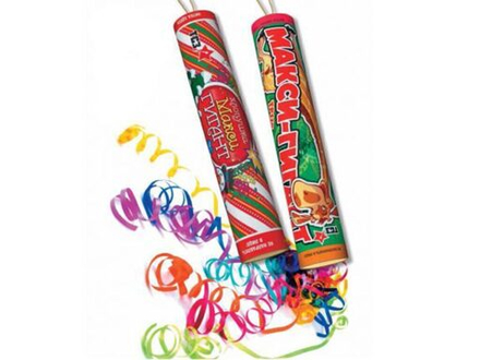 Хлопушка "Макси Гигант" 32*200мм разноцветный серпантин