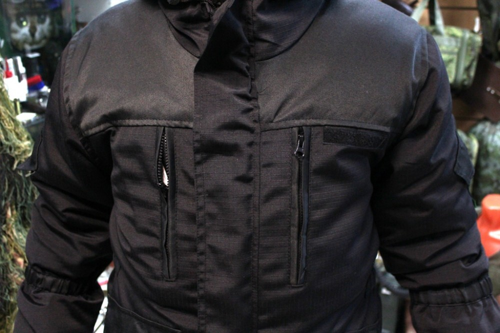 Костюм флисовый Горка черный Rip-Stop (демисезонный)